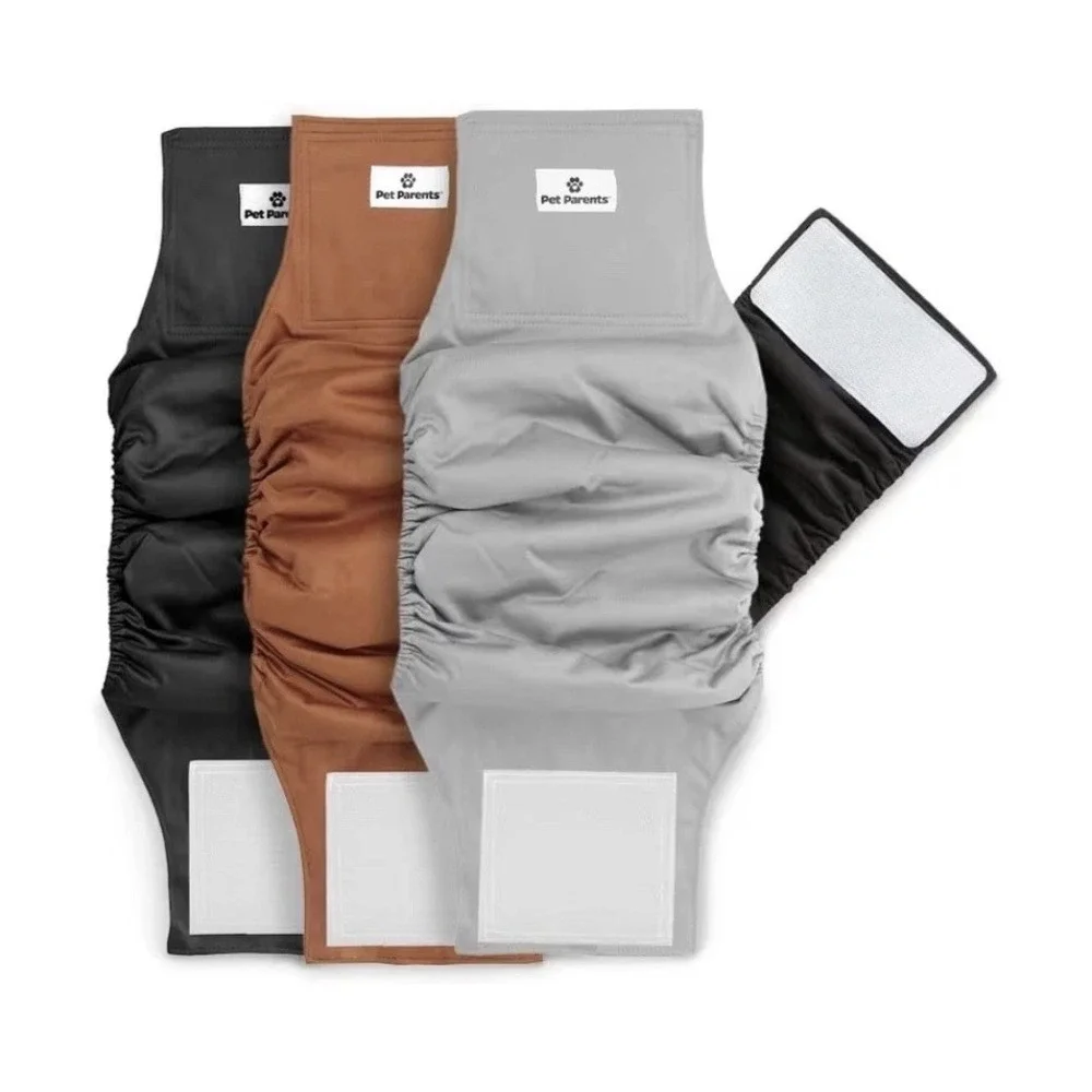 Pet Parents Premium Washable Belly Bands for‎ Male Dogs 3 Pack Medium 16